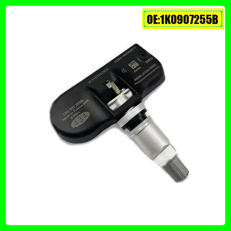 New 1K0907255B TPMS Tire Pressure Sensor 434MHZ for VW Volkswagen Passat B6 2006-2011