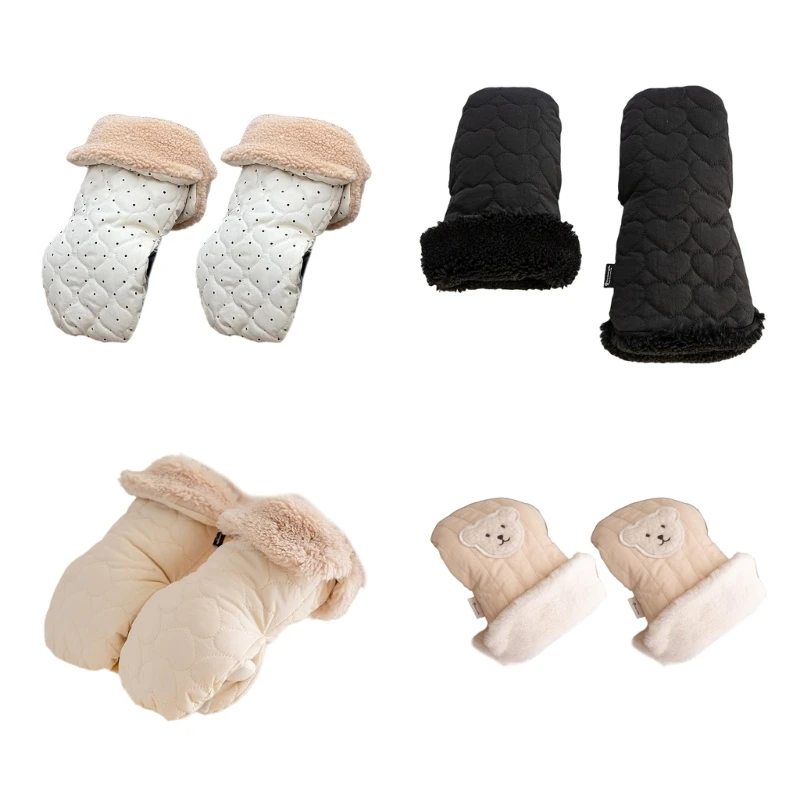 

Stroller Fleece Hand Muff Pram Hand Muff Waterproof Pushchair Gloves Hand Warmer Anti-Freeze Thick Warm Winter Gloves Dropship