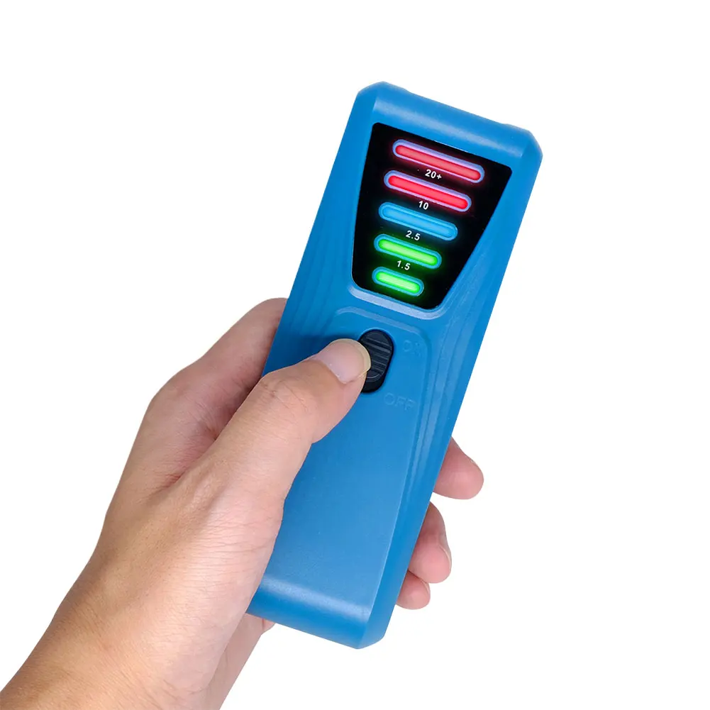 EMF Meter Paranormal Investigation Equipment with LED Light Magnetic Field Detector Battery Powered for Industrial Construction