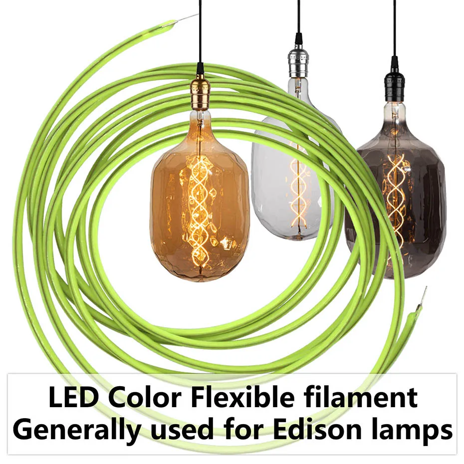 Warmweiß, Blau, Rot, Grün, 1200 mm, LED-Treiber, ein Satz AC220V für Edison-Glühbirnen-Filament, LED-Streifen, Glühlampendiode, flexibles Filament – Detail 9
