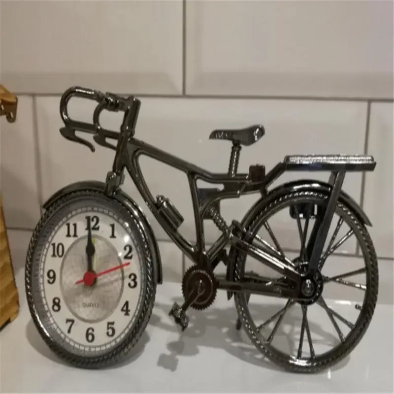 Fashion Tide Retro European and American Bicycle Alarm Clock Set Table Clock — view 3