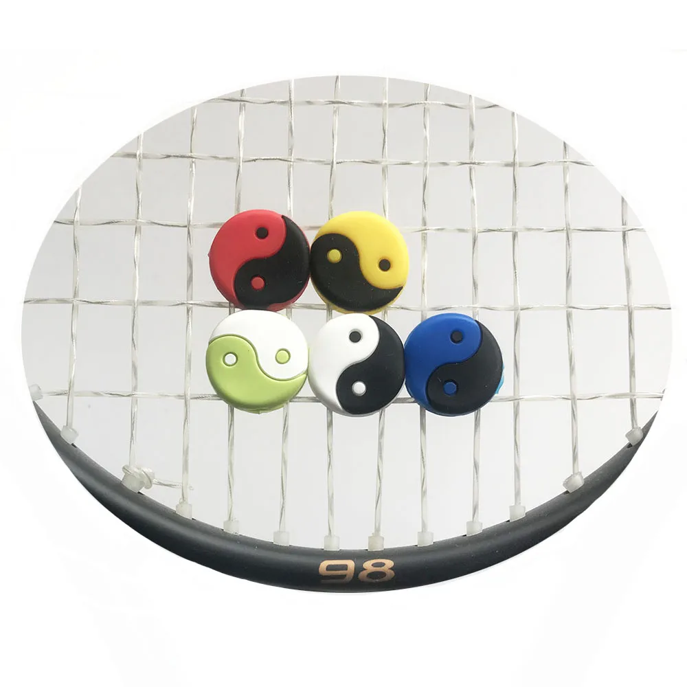 10 pcs multicolor Tai Ji tennis shock absorber To reduce tennis racquet vibration Dampener
