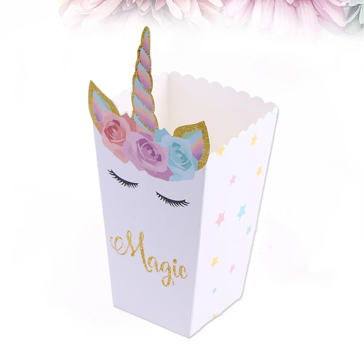 

Birthday Party Supplies, Party Popcorn Treat Boxes, Design Snack Holder, for Theme Party Favors Decoration, Party Popcorn Box