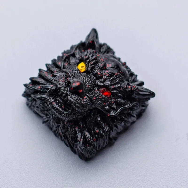 MiFuny 드래곤 키캡 기계식 키보드용 3D 수제 송진 키캡, 커스텀 쿨 키캡, 키보드 액세서리 장식 선물