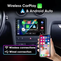 Autoradio Android Auto et Carplay 2din, pour Audi A3 2 8P 2003-2013 S3 2006-2012 RS3 2011 2012, lecteur GPS 4G WiFi, multimédia stéréo 3