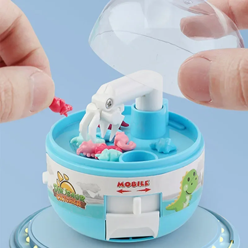 Dinosaur Figure Grabber Capsule Toy Mini Catch Fish Claw Machines Anti Stress Fidget Gift Prize Fun Toy for Kid Holiday Gifts 3