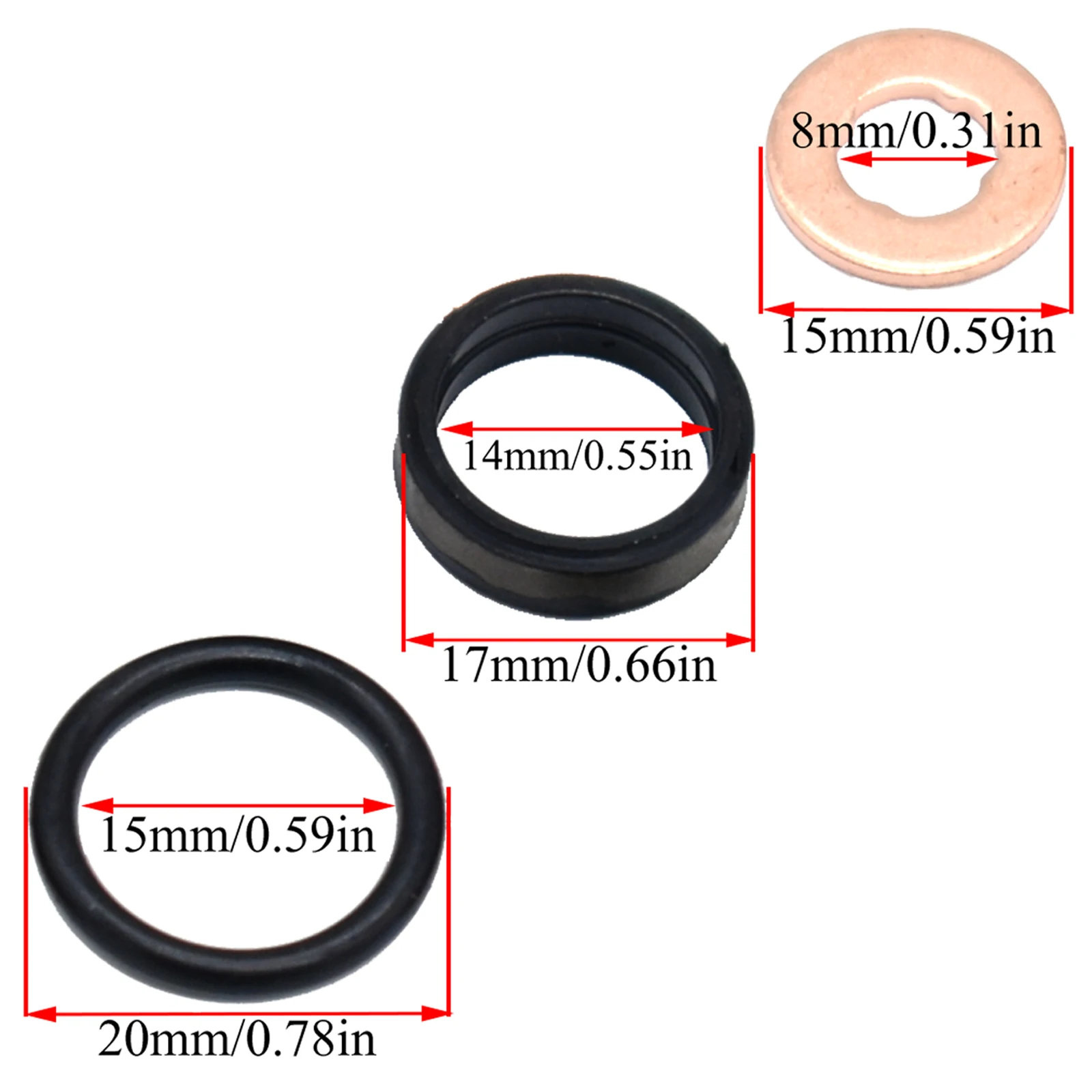 Engine Fuel Injector O Ring Washer Seal Kit For Opel Zafira Signum Astra Vauxhall Vectra Omega 2003 2004 2005 2006 2007 2008
