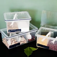 

Seasoning Box Kitchen Seasoning Jar Set Seasoning Pot Condiment Storage with Spoon
