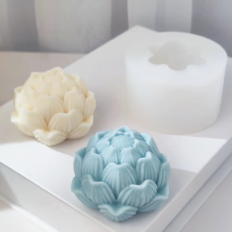 Lotus Silicone Mold-flower Sillicon Mold-flower Resin Molds-resin Flower  Mold-aromatherapy Candle Mold-lotus Candle Mold-resin Lotus Mold 