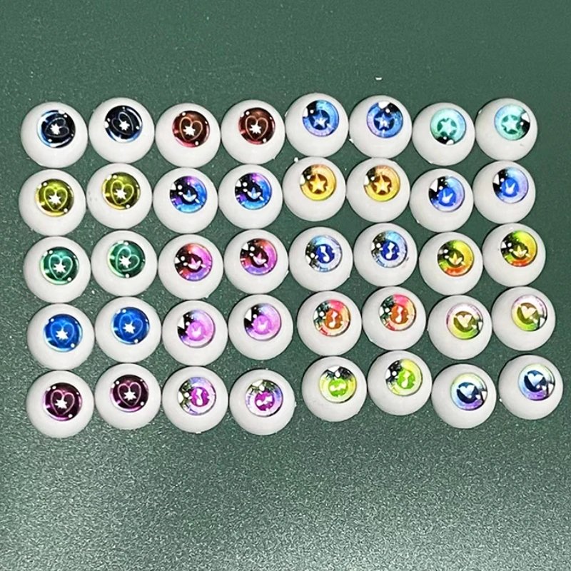 2 Pairs 12mm/14mm Cartoon Eyeball Plush Toy Eyes Doll 1/6 BJD Eyes