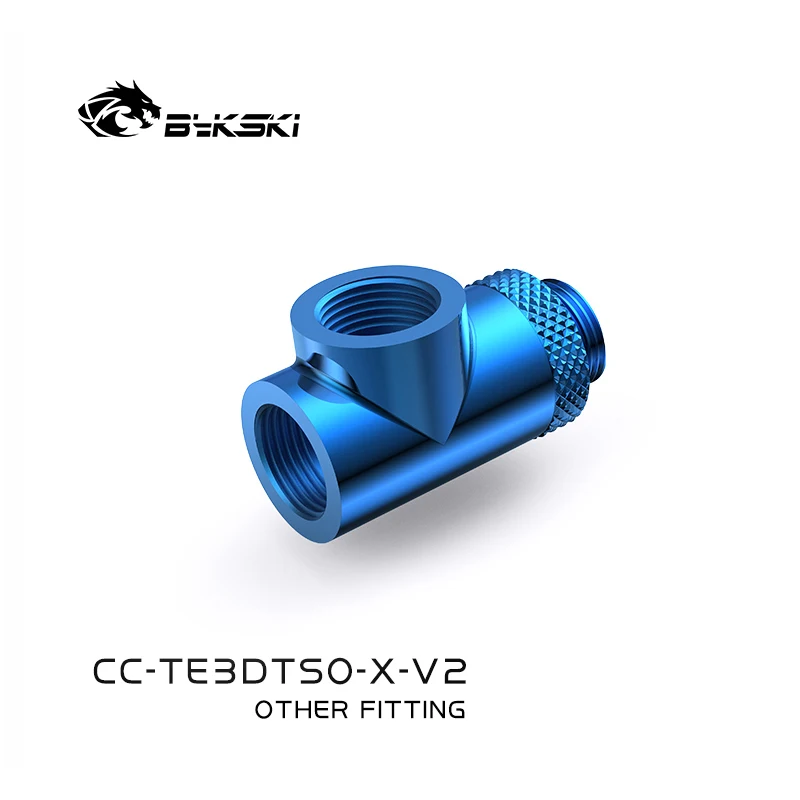 Bykski g1 Thread Thread x3 tipo Rotativo 3-way t Adaptadores de Cobre Acessórios de Refrigeração de Água Acessórios Multi-canal Cc-te3dtso-x-v2 - Imagem 3