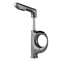 ก๊อกน้ำห้องน้ำแบบแปรงขัดเงา ดีไซน์สร้างสรรค์แบบดึงออกได้ พร้อมแขนหุ่นยนต์อัจฉริยะ จอแสดงผลดิจิตอล ก๊อกน้ำแบบยืดหดได้ น้ำร้อนน้ำเย็น รุ่น G3/8G2/1 5