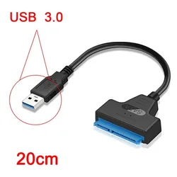 Enhanced USB 3.0/2.0 SATA Cable Adapter (USB 3.0 - 20 cm)