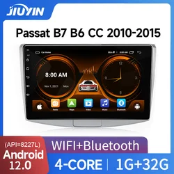 JIUYIN Carplay Auto 2din Radio Android 12 For VW Volkswagen Passat B7 B6 CC 2010-2015 Car Multimedia Video Player Navigation GPS