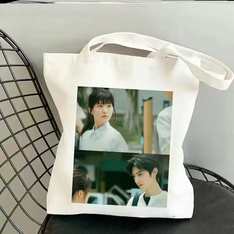 

Zhao Lusi невозможно спрятать, милая сумка через плечо, сумка для покупок, скрытая любовь, дуан цзясу Санг Чжи, холщовая Повседневная сумка, подарок