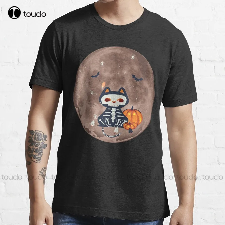

Catoween Halloween T-Shirt Shirt Stays For Men Custom Aldult Teen Unisex Digital Printing Tee Shirt Fashion Funny New Tshirt