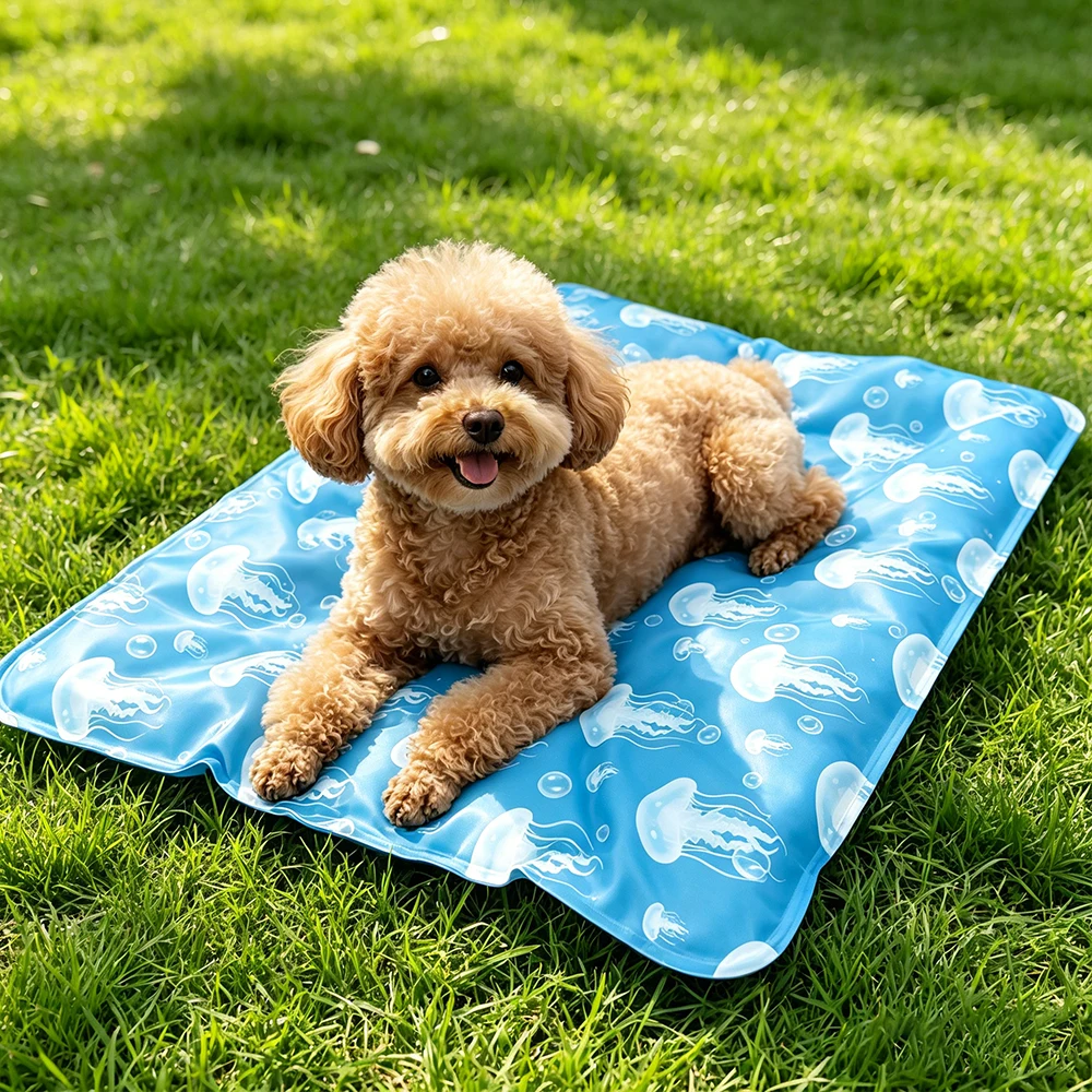 Pet Cooling Mat For Dogs And Cats Air Conditioning Gel Mat For Pets Soft Breathable Waterproof Non-Slip Pet Mat For Hot Weather_voghion.com