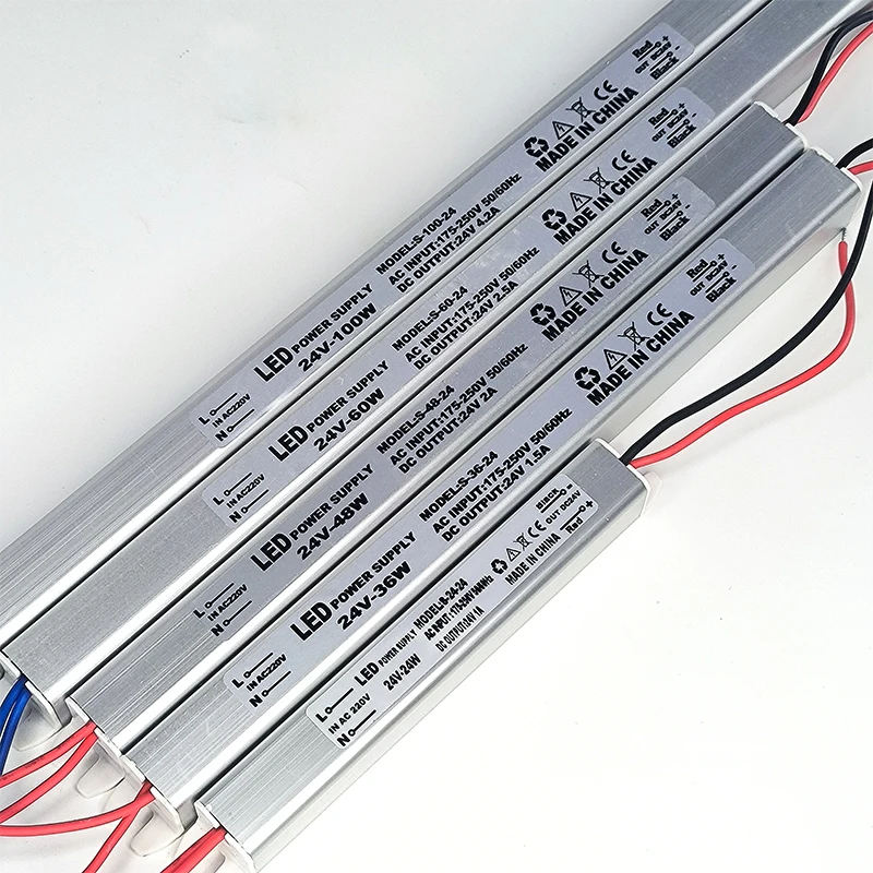 12V 24V LED-Treiber-Netzteil 220V Schalt-LED-Treiber-Beleuchtungstransformator 24W 36W 48W 60W 100W für LED-Licht – Detail 1