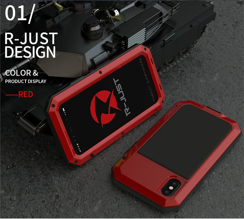 thumbnail image 1 of Funda de aluminio y Metal para iPhone, carcasa de protección resistente a prueba de golpes para modelos 15, 14, 13, 12 mini, 11 Pro, 7, 8 Plus, X, XS Max, XR, SE, 1 of 5