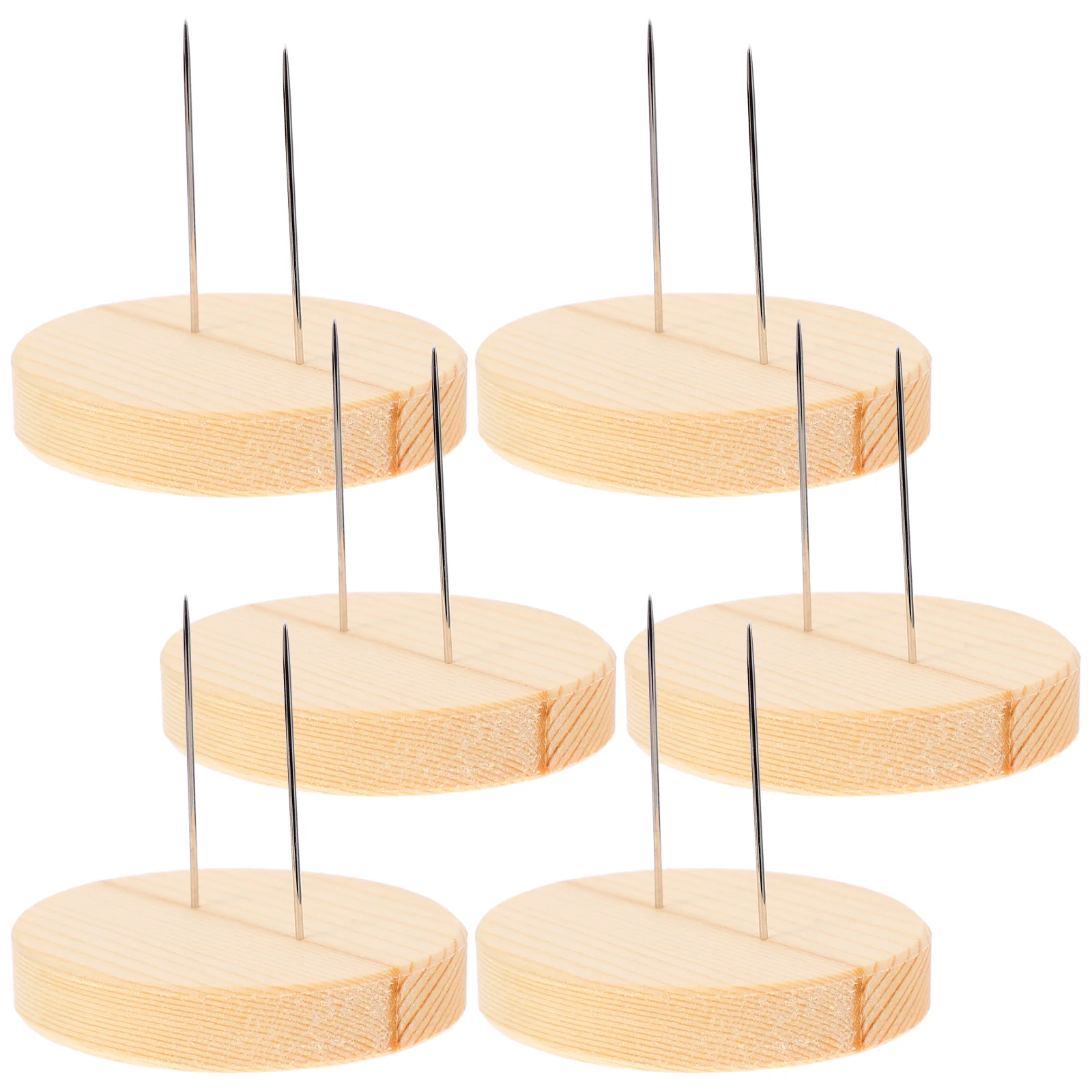 Wooden Base Animals Amigurumi Figures Display Rack Felt Needle Stand Holder 6 Set wall art display rack display stand action figure stand crystal display stand wood pedestal stand wooden display stand