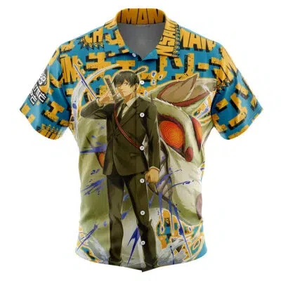 Eevee Face Pokemon Button Up Hawaiian ShirtMen's Japanese Casual Shirt Summer Parent-child Wear 2
