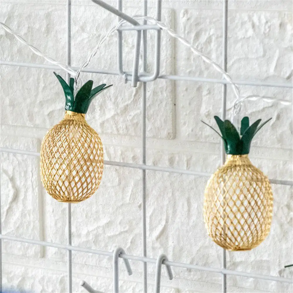 

Kedia LED Pineapple Light Metal Fruit Small Lantern Night Light Fruit Stall Decoration string Lamp For Bedroom Table Decoration