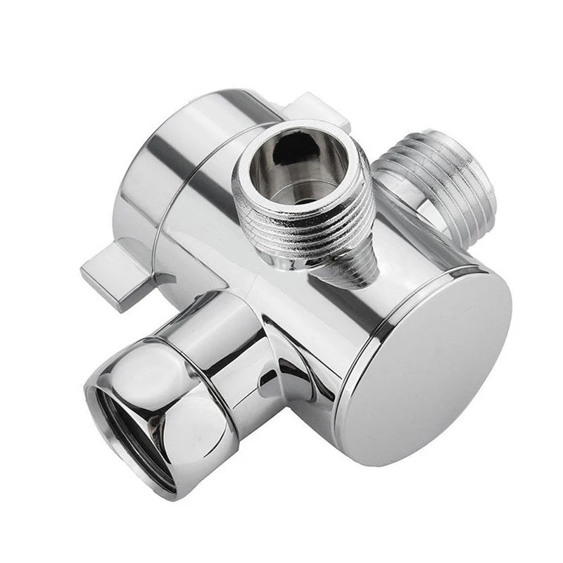 

Switch Faucet Adapter Shower Head 3-Way Bathroom Diverter Valve Adapter Valve For Shower Arm Mounted Bathroom Accessories