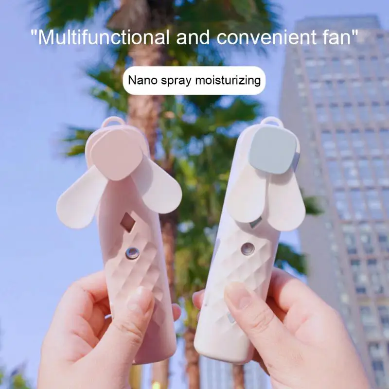 

Fan Spray Handheld USB Portable Sound-off USB Rechargeable Outdoor Mini Student Fan Water Replenishing Instrument Humidifier