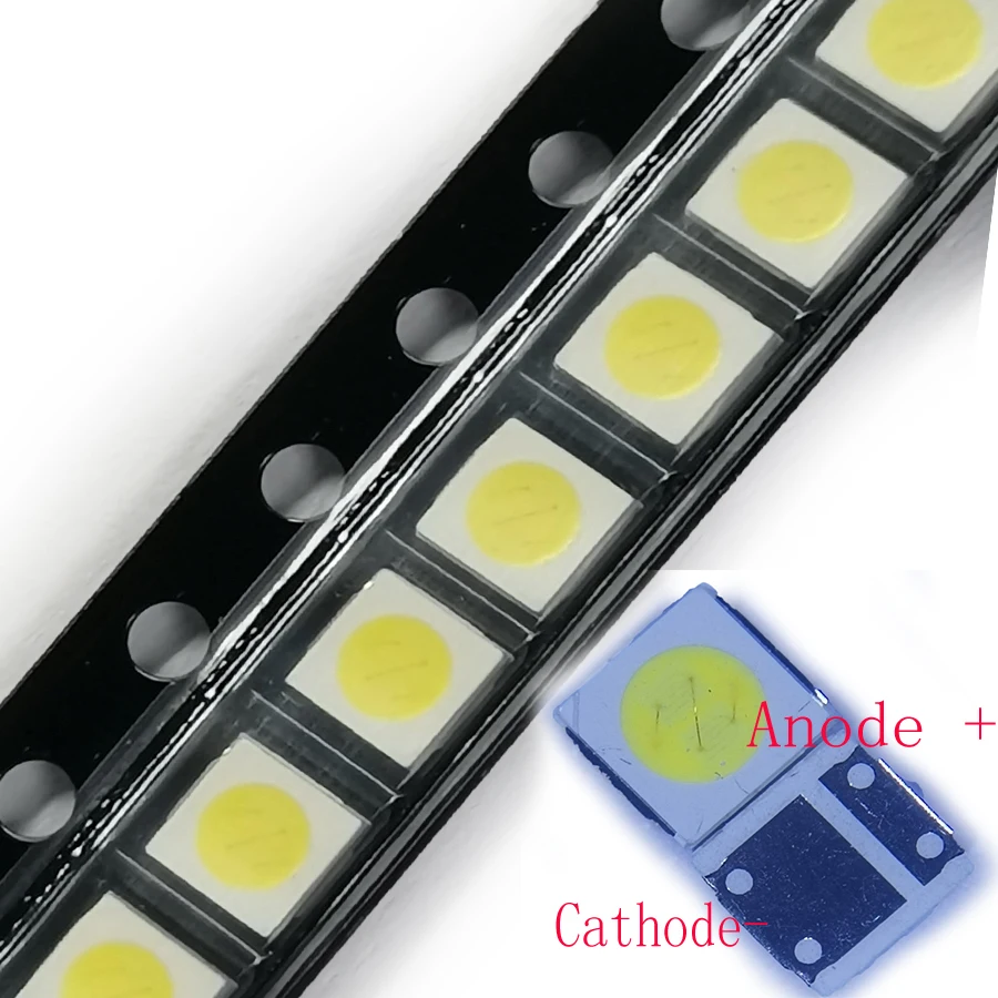 100PCS/Lot  High Power SMD LED 3030 6V 1.8W Cool White 150-187LM For Lextar TV Backlight Application