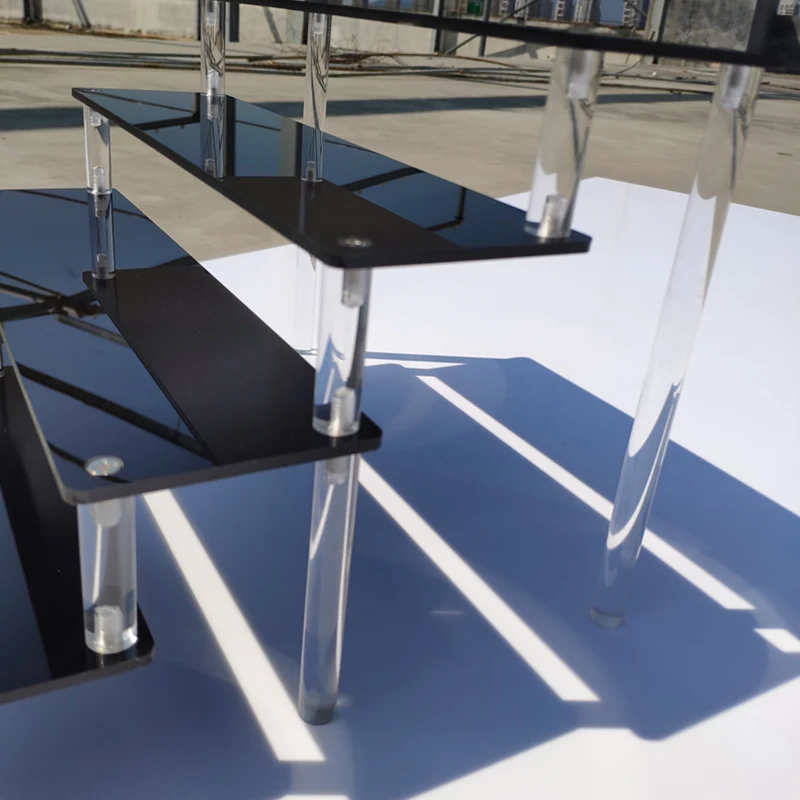 아크릴 디스플레이 스탠드 향수 스탠드 쥬얼리 사다리 선반 손으로 만든 그림 스탠드 주최자 랙 블라인드 박스 향수 모델 홀더