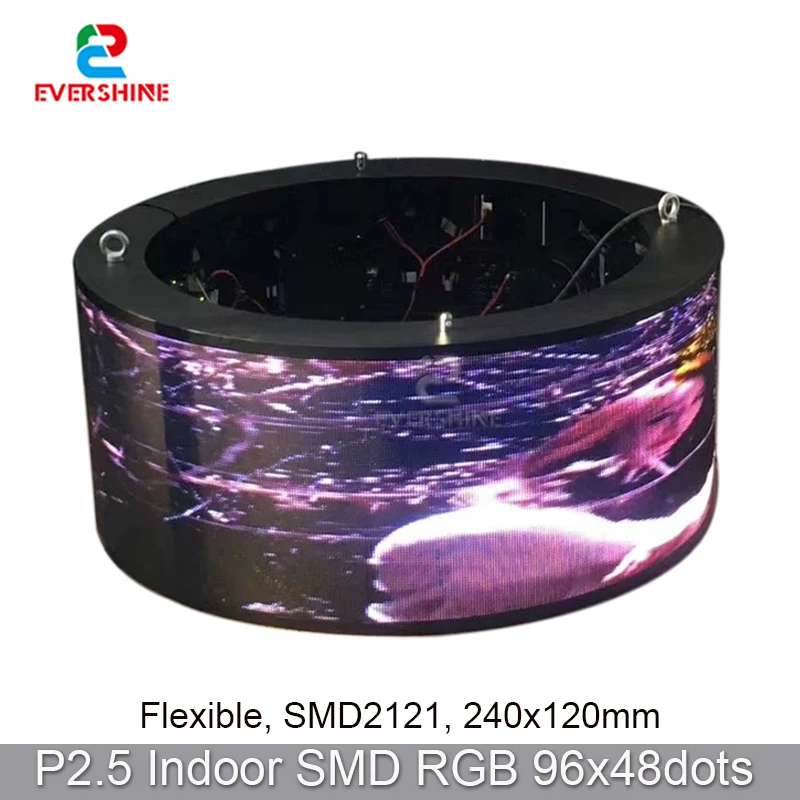 Programmable Sign Ali express Online Shop Module P2.5 Flexible Indoor RGB Panel Led Display Screen Video Wall Advertising flexible led display curved led module p4 256x128mm full color video advertising panel
