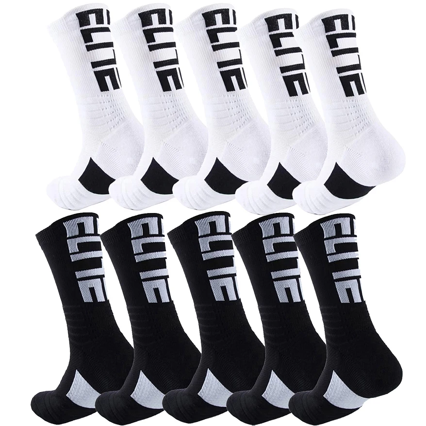 10Pairs men women Performance Enhanced Athletic Socks for Football Basketball Baseball Rugby Soccer Hiking