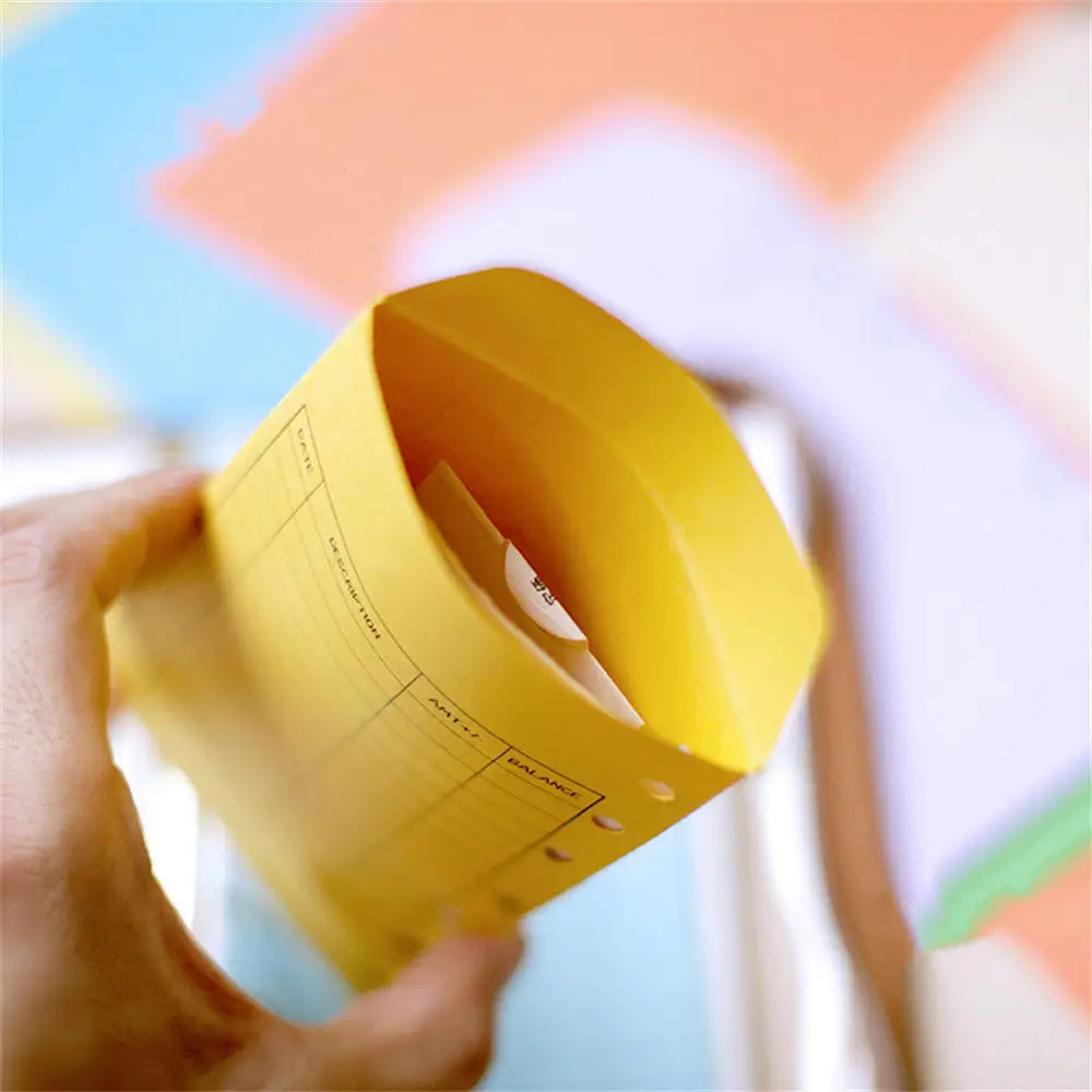 12pcs Budget Envelopes Cardstock Cash Envelope System For Money Saving A6 Binder Budget Planner Organizer Envelopes Pockets mailing envelopes