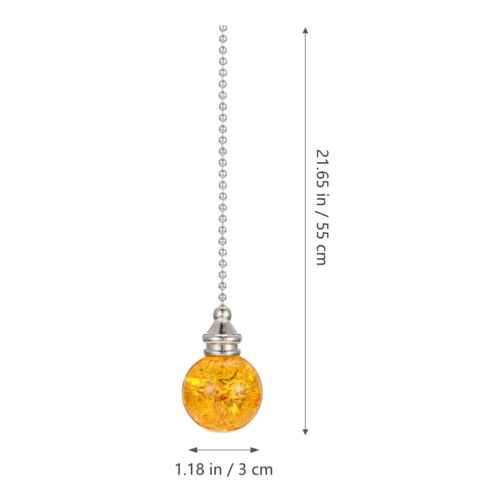 2개 30mm 아이스크랙 크리스탈 풀 체인 펜던트 샹들리에 팬 조명 장 행잉 램프 장식품 홈 스토어 워크샵 럭셔리