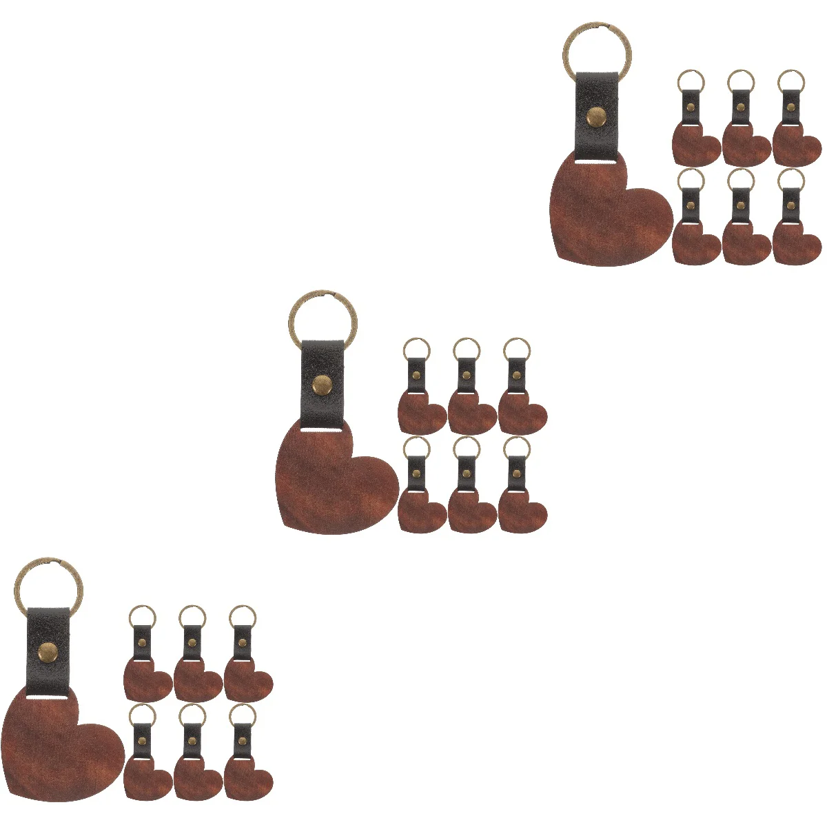 

24 pcs Wooden Keychain DIY Lettering Key Chain Pendants Keyring Making Supplies
