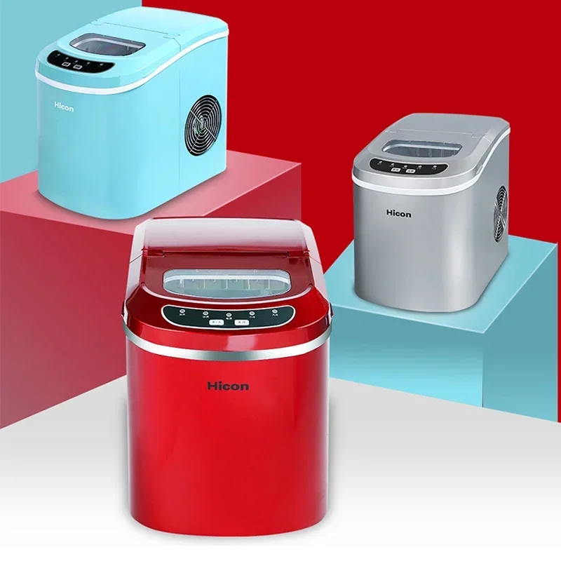 Full-automatic Small Ice Maker Commercial Tea Shop DIY Round Manual Automatic Ice Making Machine HZB-12A