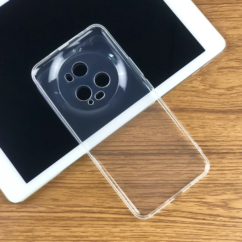 Honor Magic5 Magic 5 Pro 5G 초박형 소프트 TPU 실리콘 젤, 투명 카메라 보호 케이스 뒷면 커버