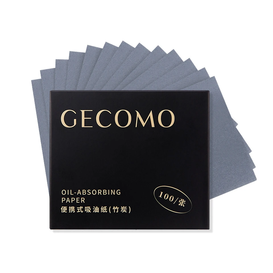 100 Sheets Bamboo Charcoal Oil Blotting Sheets