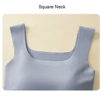 For 35-105kg 2025 New Seamless Plus Size Camisole Top for Women with Fixed Cup Build-in Bra Beautiful Back Underwear Tummy Cover - Image 5