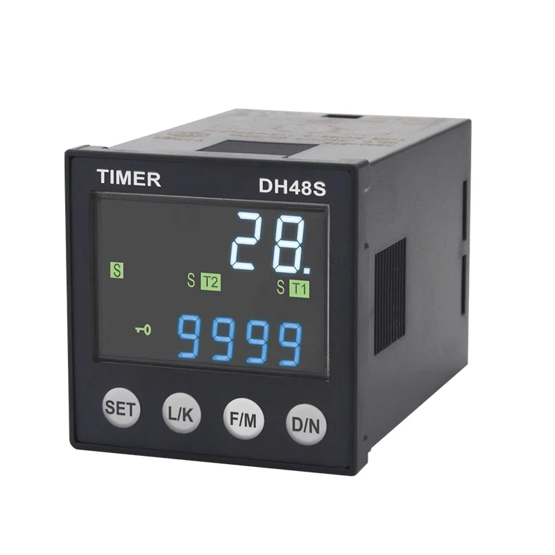 

Upgraded New Model Can Replace DH48S Infinite Cycle Digital Display Time Relay Delay Range 0.01S-99990H AC220V AC/DC24V