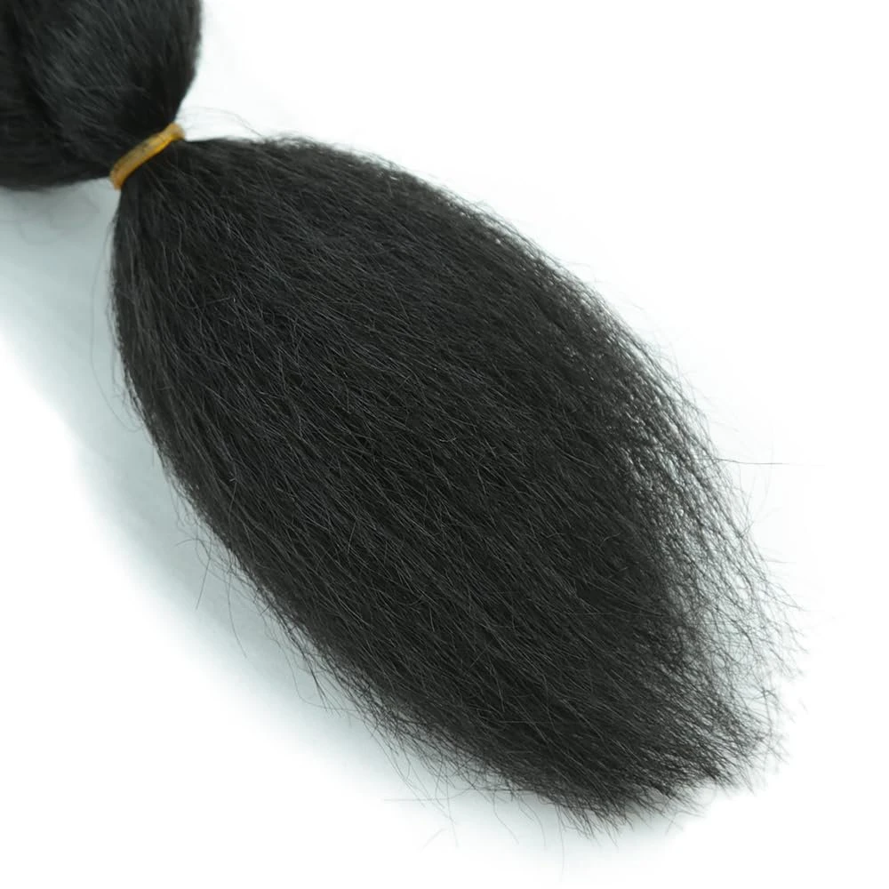 26inch Vixen Crochet Bulk Hair Synthetic Jumbo Braiding Hair Fluffy Kinky Straight Crochet Braids for Women Girls Hair Extension 5