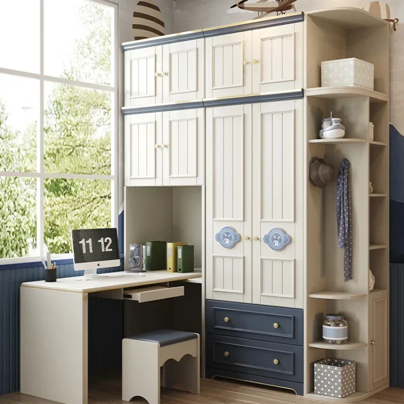 Storage Wardrobe Organizer Clothes Cabinet Hangers Children's Wardrobes Bedroom Drying Szafa Na Ubrania Room Furniture CY50CW