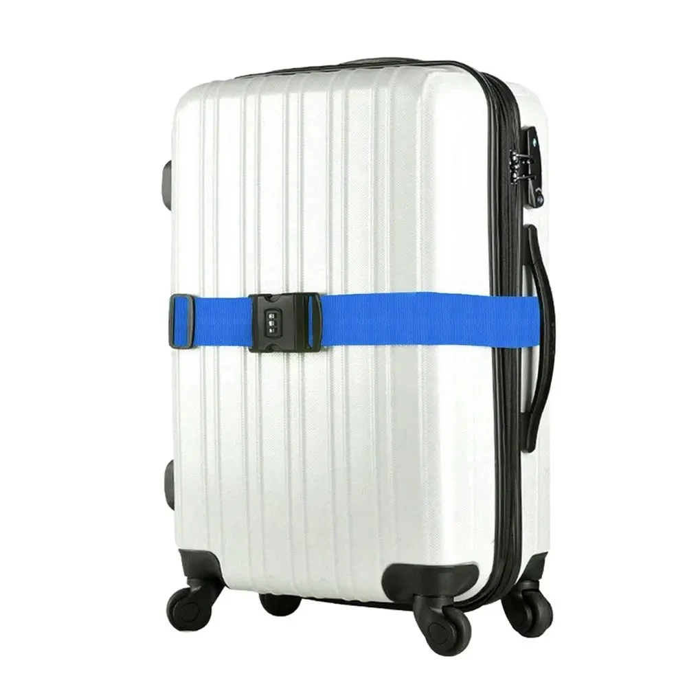 Luggage Strap New Design Combination Lock Adjustable Baggage Belts Safety Travel Suitcase Carry On Straps Accessories