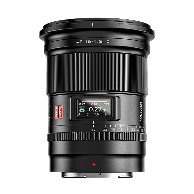 VILTROX AF 16mm F1.8 자동 초점 카메라 렌즈 풀프레임 대구경 초광각 스크린 포함 L/ FE/니콘 Z 마운트용