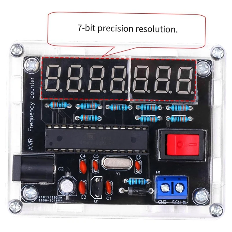 쉘 카운터 포함 주파수 계량기, 10Mhz 주파수 계량기, DIY 키트, AVR 주파수, 0.000 001Hz 해상도