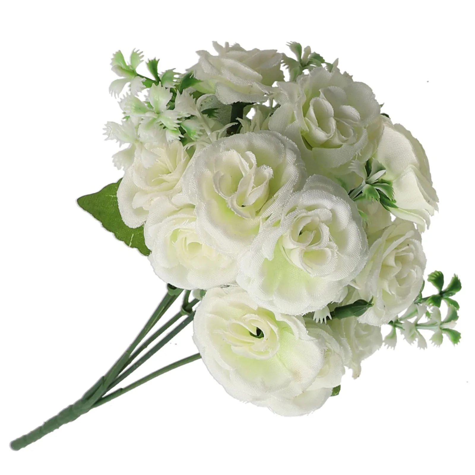 

Premium Artificial Flowers for Home Decor 5 Forks 15 Miniature Roses Perfect for Wedding Arrangements or Celebratory Occasions