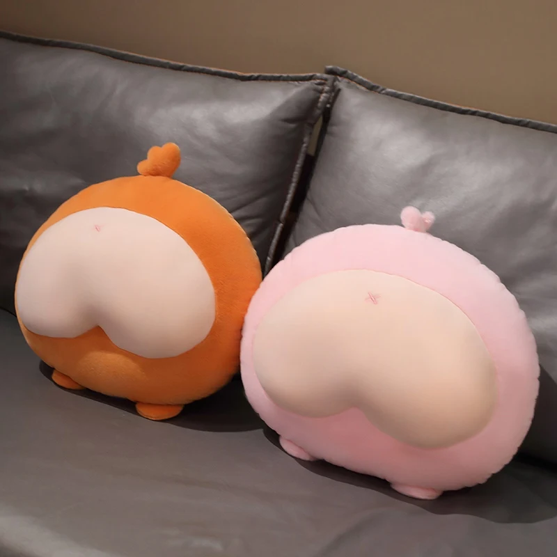 Cute Bubble Butt Plush Toy Stuffed Animals Peach Hips Toys 33cm