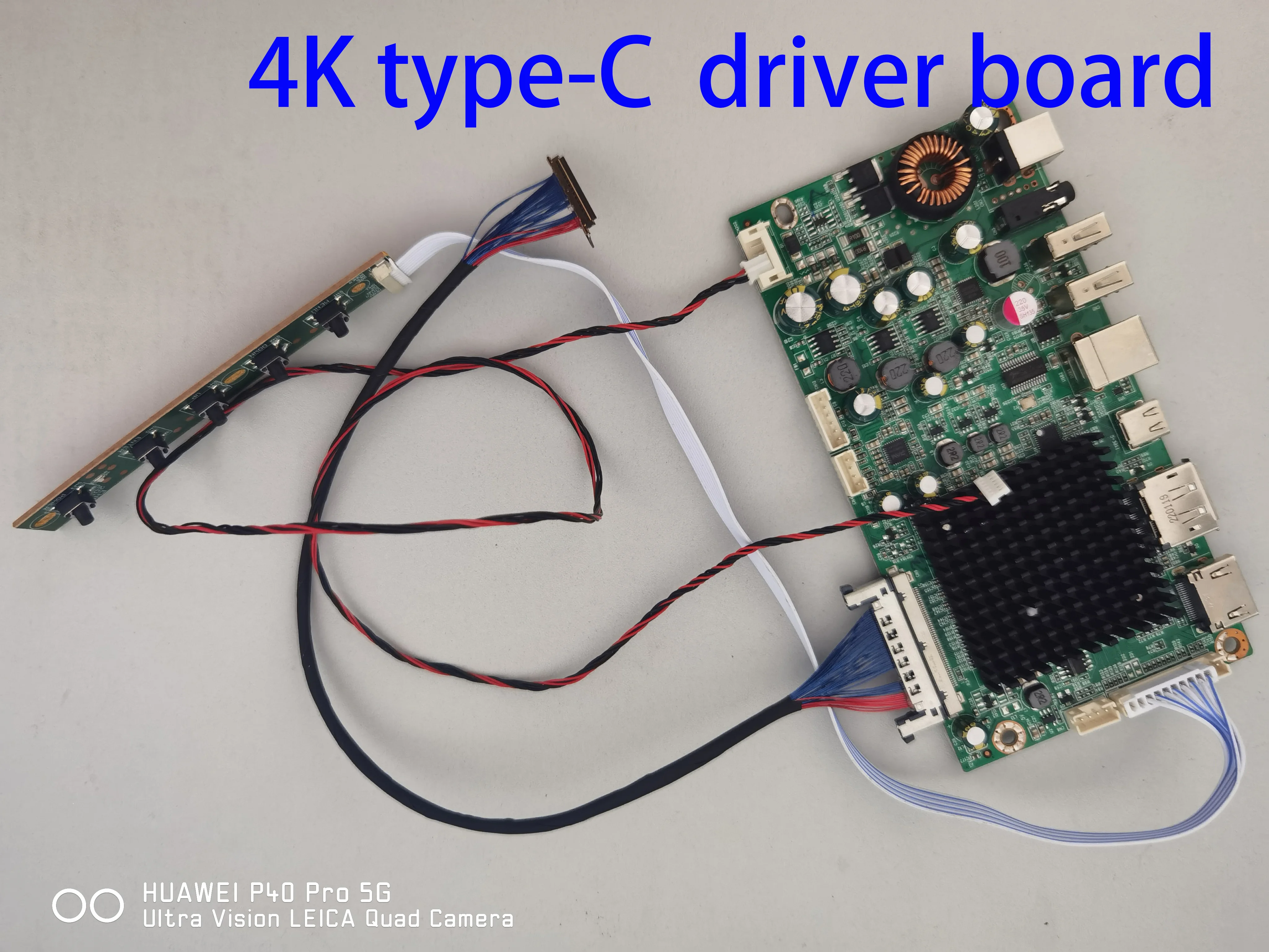 Kit Universal de Placa-mãe tipo c Driver hd Lcd 4k Edp 60hz Dp1.4 Lm270wr3 Wr4 Wr5 Wr9 Mv270qum M270qan