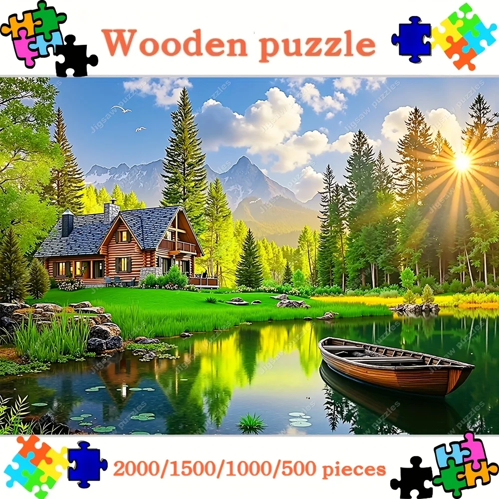 Puzzle De 5000 Piezas De Madera De Una Biblioteca, Tamaño 156x105 Cm, Con Póster Y Cajas De Almacenamiento, Ideal Para Decoración Y Regalo