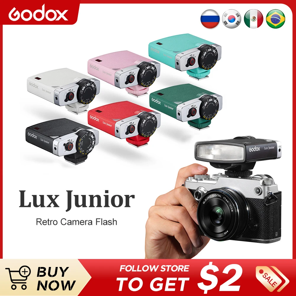 VILTROX Z1 Retro Mini Flash GN12 7-Level 1100mAh S1/S2 For